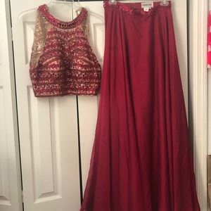 Sheri Hill Two Piece Prom Dress